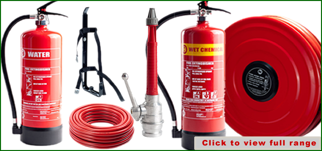 wide range of fire equipment