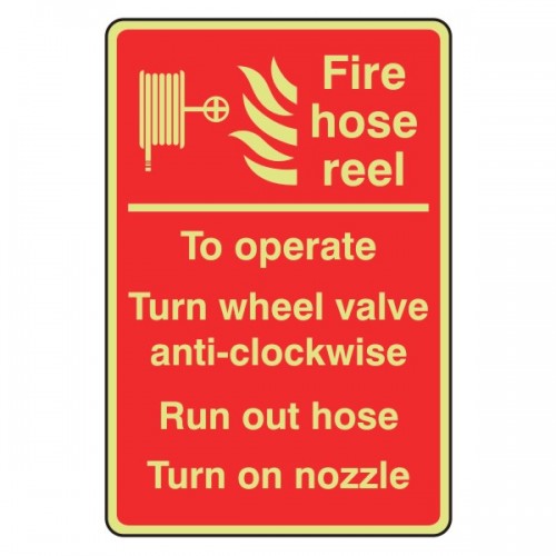 fire hose reel sign
